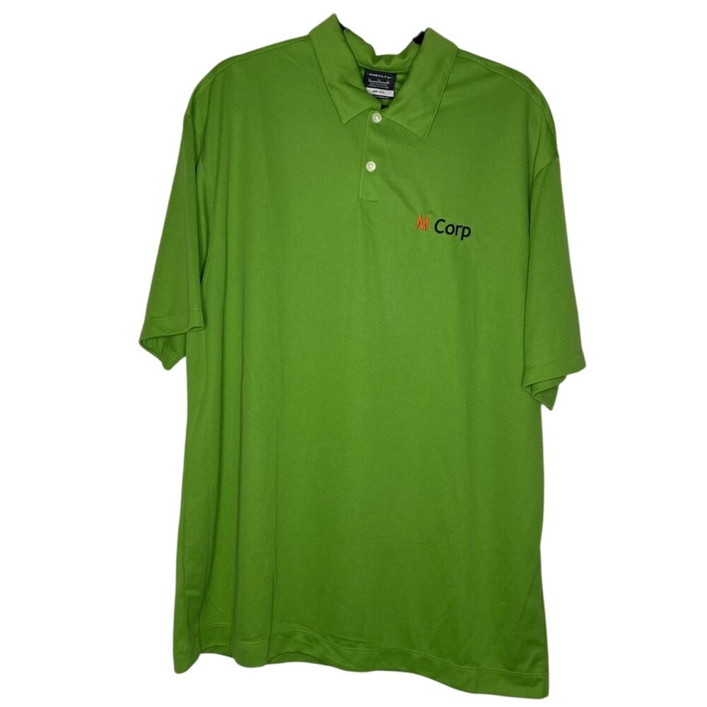 Nike Golf Dri-Fit Lime Green Polo Shirt Men's Size XL New WIth Tags